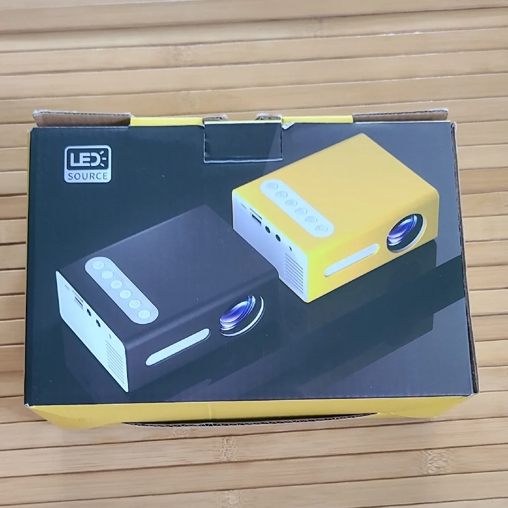 T300 Mini Projector in Yellow and Black